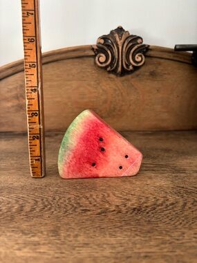 Alabaster Marble Onyx Stone Fruit Hand Carved Watermelon Slice